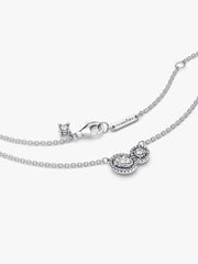 FINAL SALE - Embracing Halo Necklace Sterling silver