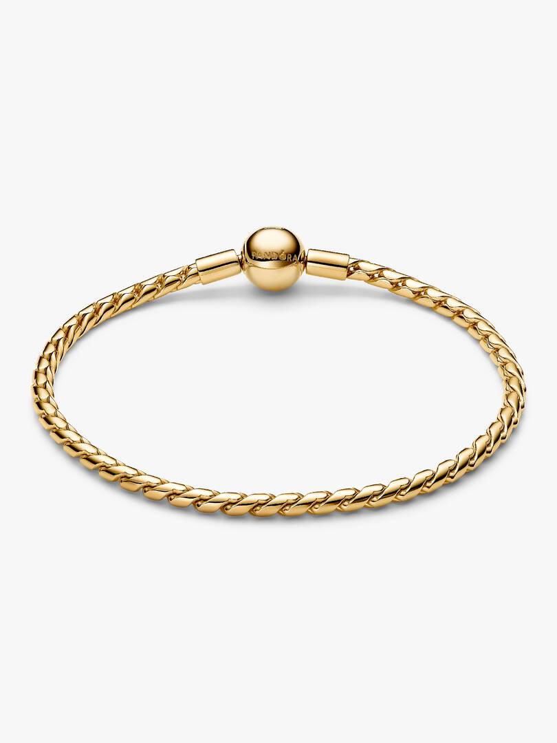 Round Clasp Wing Chain Bracelet 14k gold plating