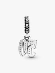 50th Celebration Dangle Charm Sterling silver