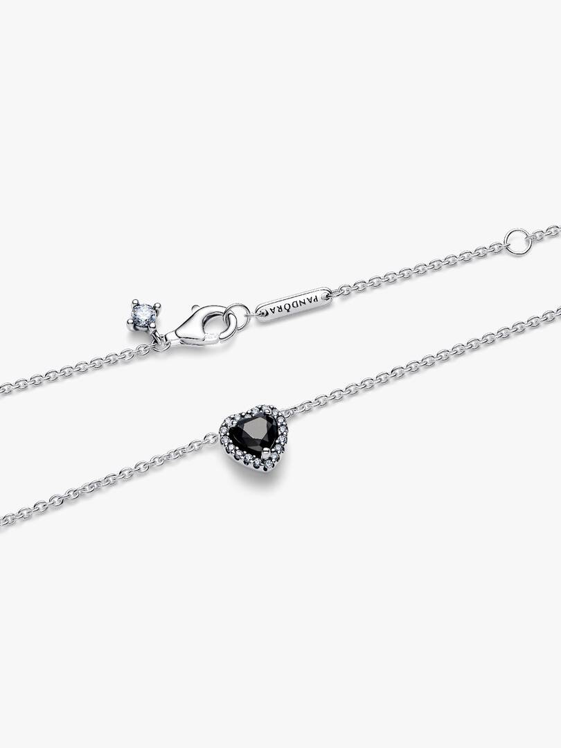 Elevated Heart Collier Necklace Sterling silver