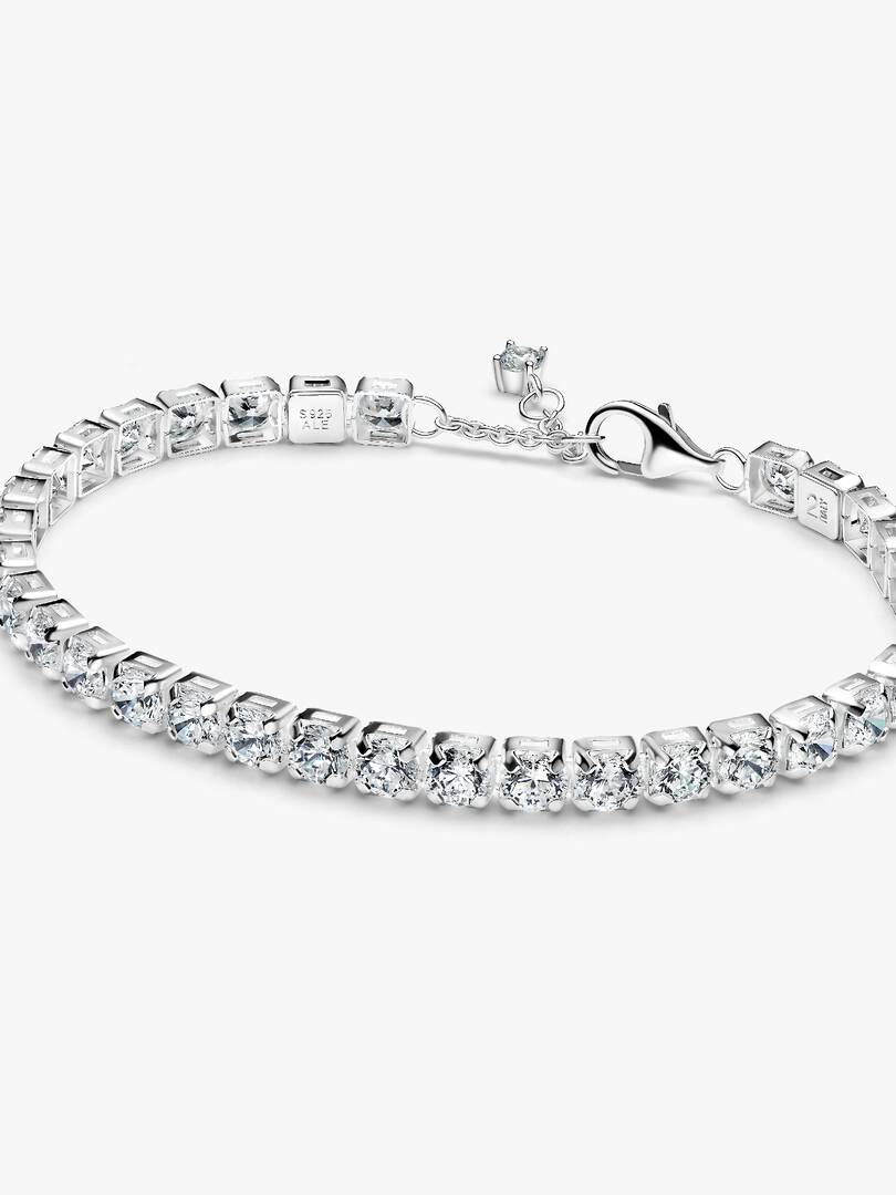 Sparkling Bold Tennis Bracelet Sterling silver