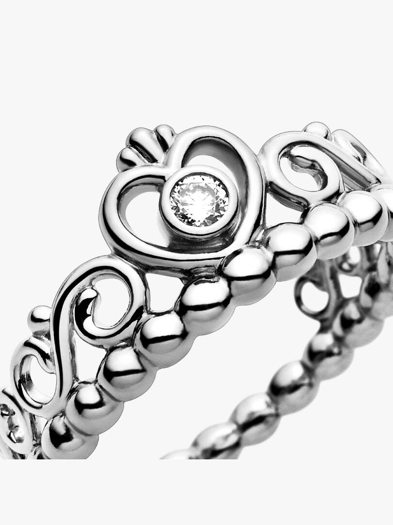 Princess Tiara Crown Ring Sterling silver