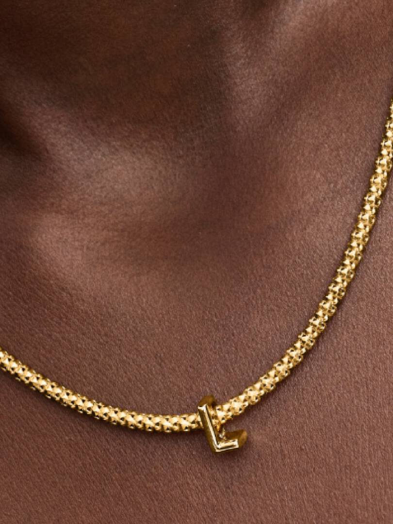 Letter L Alphabet Charm 14k gold plating