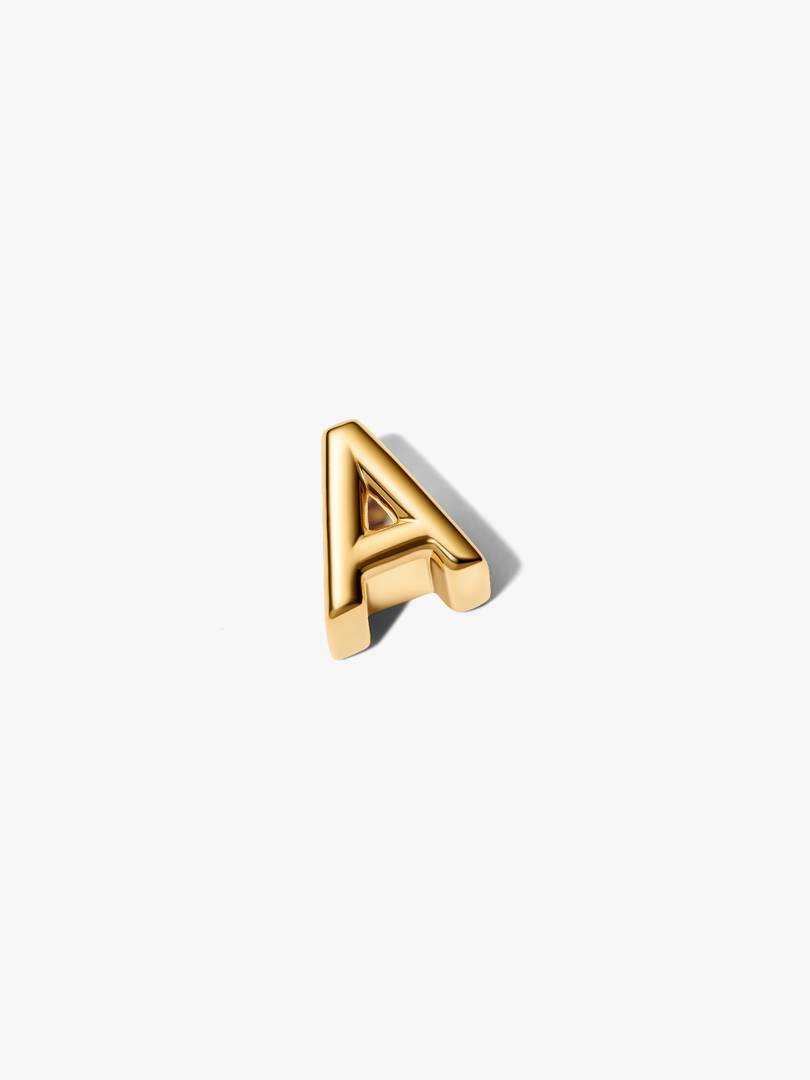 Letter A Alphabet Charm 14k gold plating