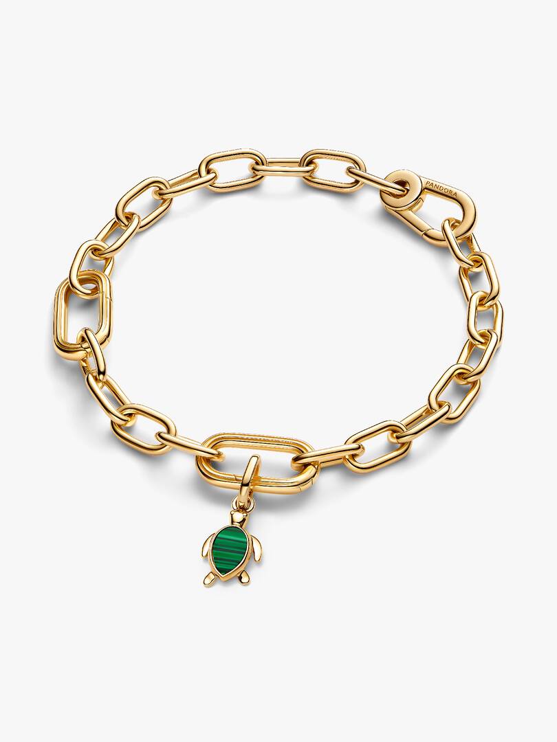 Green Turtle Mini Dangle Charm 14k gold plating