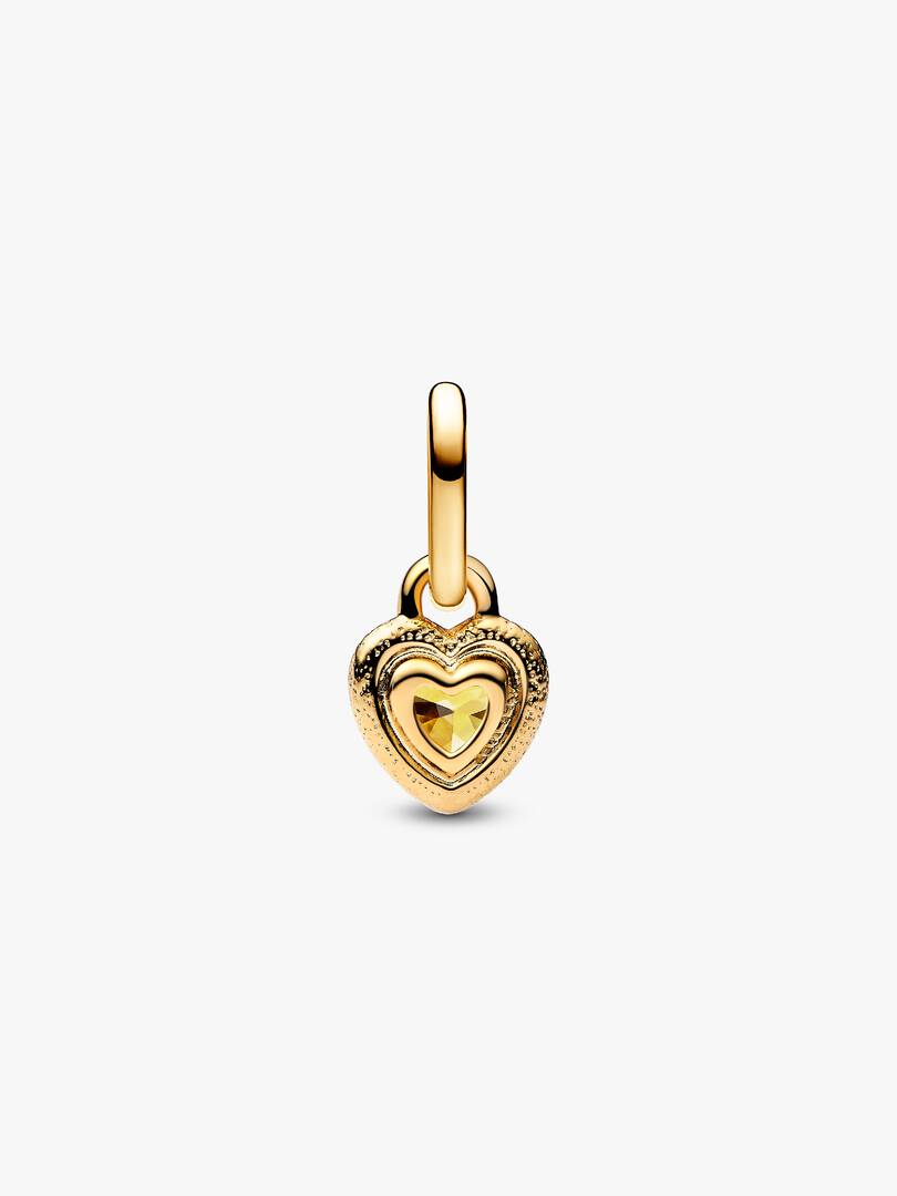 Heart Mini Dangle Charm 14k gold plating