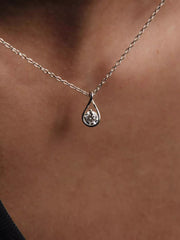 FINAL SALE - Pandora Infinite Sterling Silver Lab-grown Diamond Pendant Necklace 0.50 ct TW, Sterling silver
