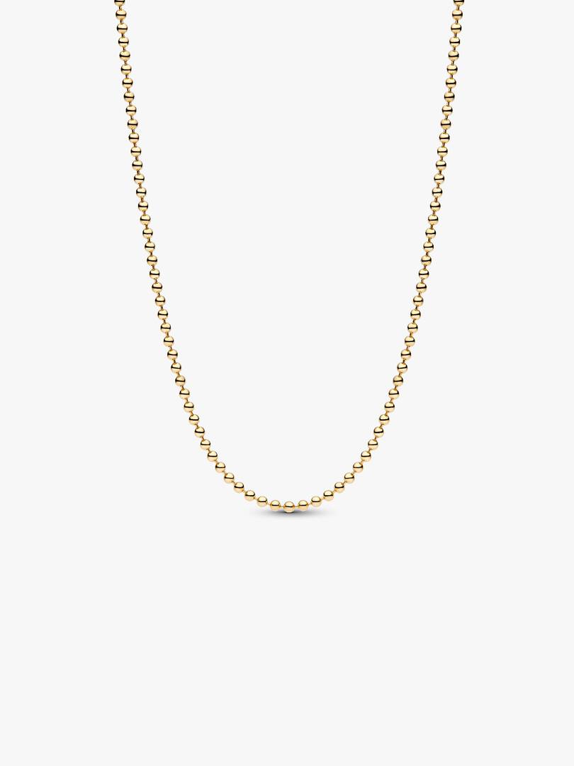 Pandora Era Bead Chain Necklace 14k gold