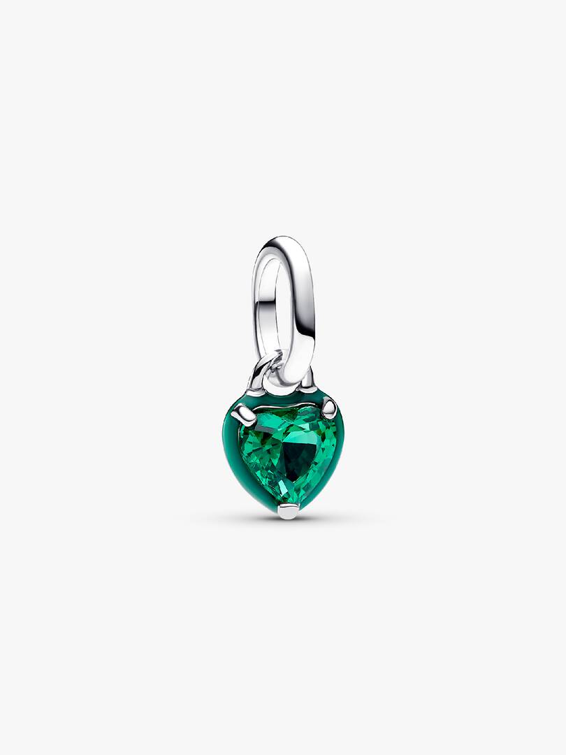 Pandora ME Green Chakra Heart Mini Dangle Charm Sterling silver