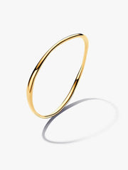 Organically Shaped Bangle 14k gold plating