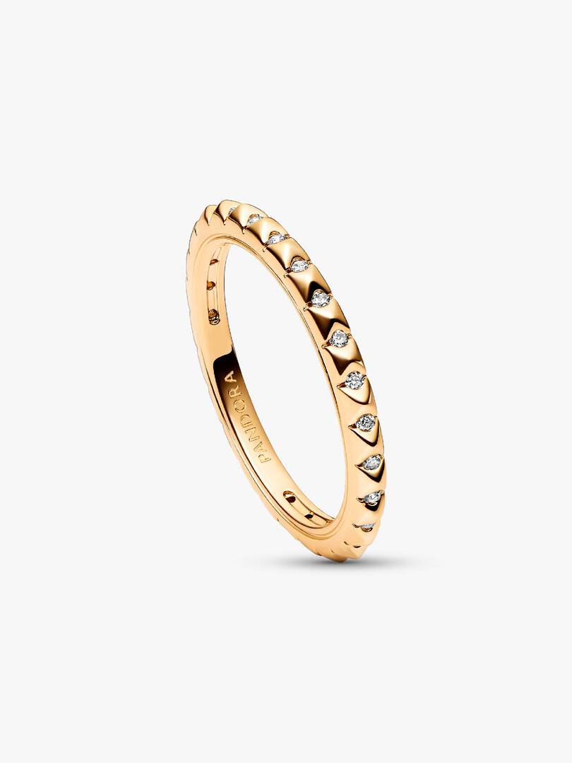 Pandora ME Pyramids Ring 14k gold plating
