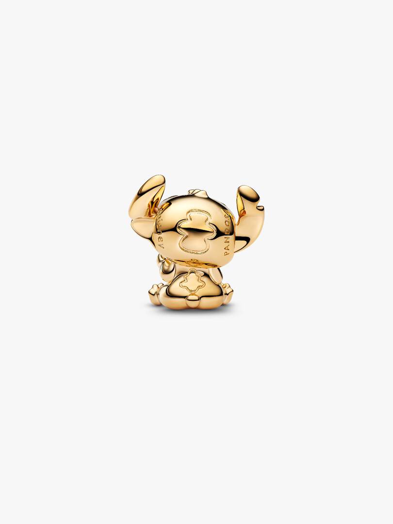 Disney Stitch Heart Charm 14k gold plating