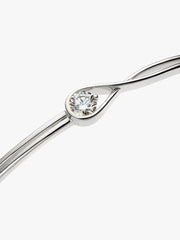 FINAL SALE - Pandora Infinite 14k White Gold Lab-grown Diamond Bangle 0.50 ct TW, 14k white gold