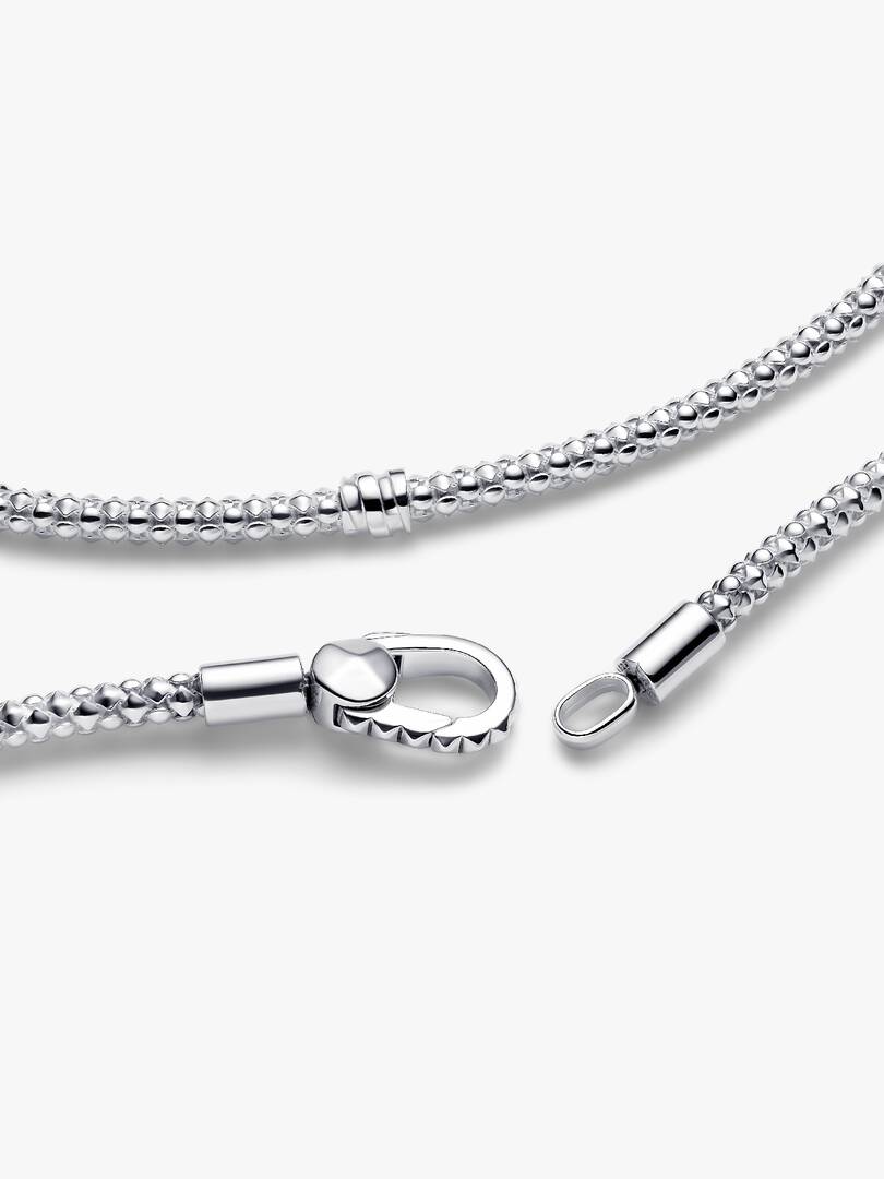 Studded Clasp & Chain Bracelet Sterling silver