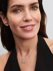 FINAL SALE - Embracing Halo Necklace Sterling silver