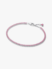 Pink Small Tennis Bracelet Sterling silver