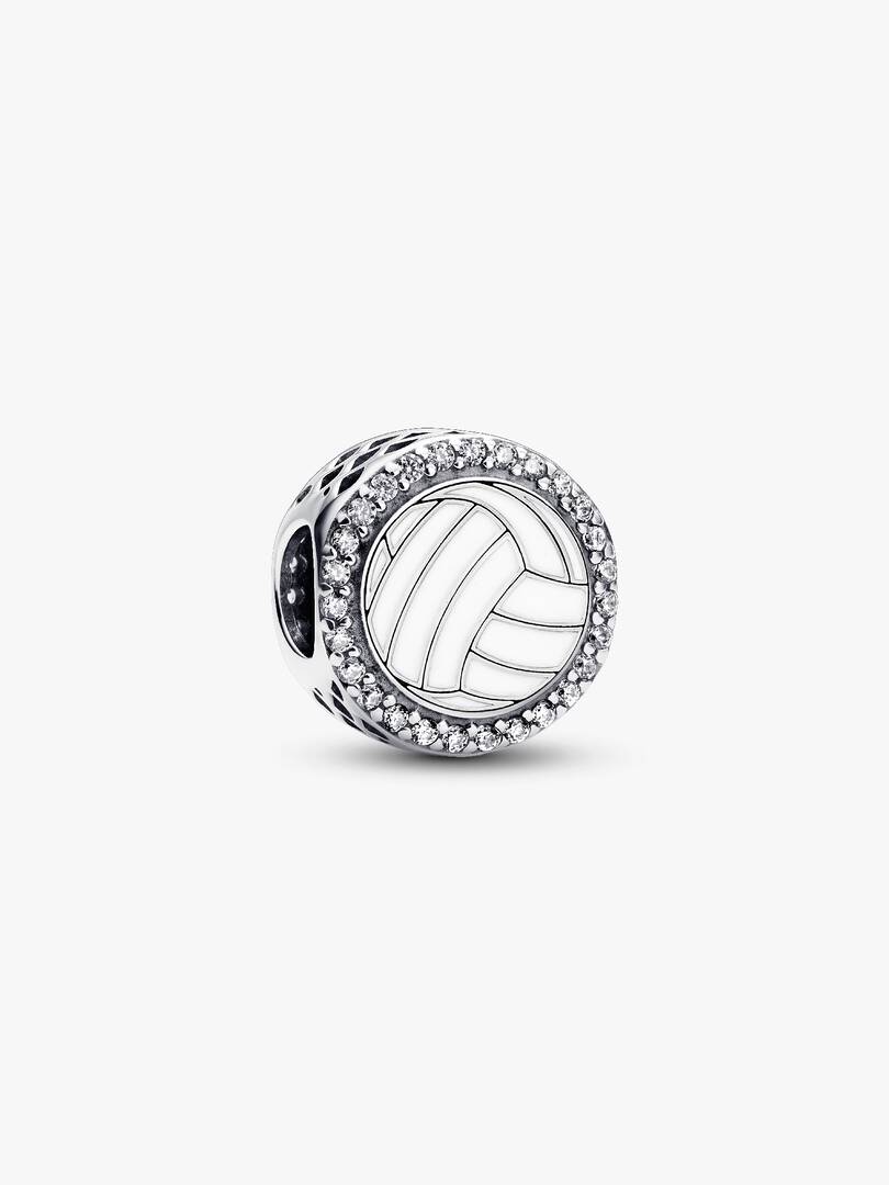 Engravable Volleyball Charm Sterling silver