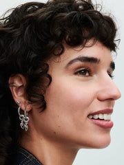 Pandora Moments Charm Hoop Earrings Sterling silver
