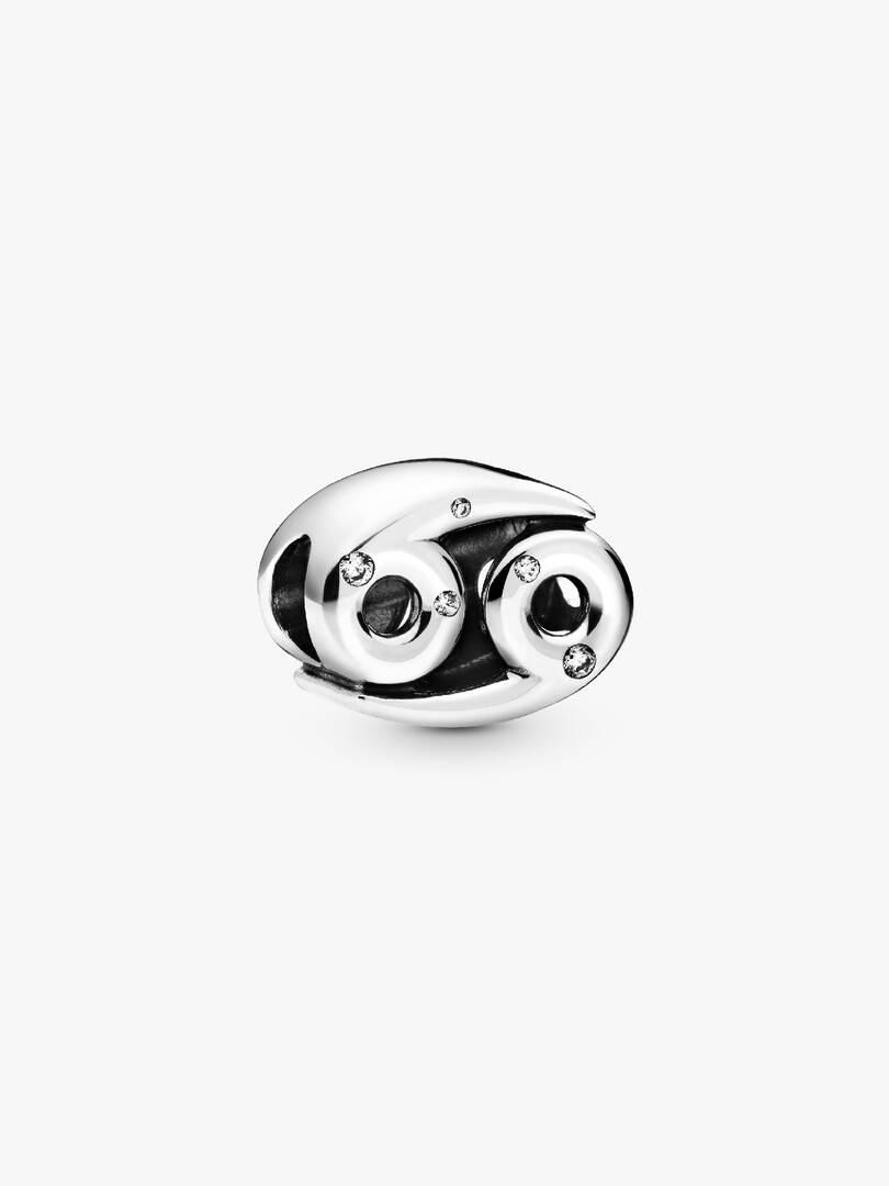 Sparkling Cancer Zodiac Charm Sterling silver