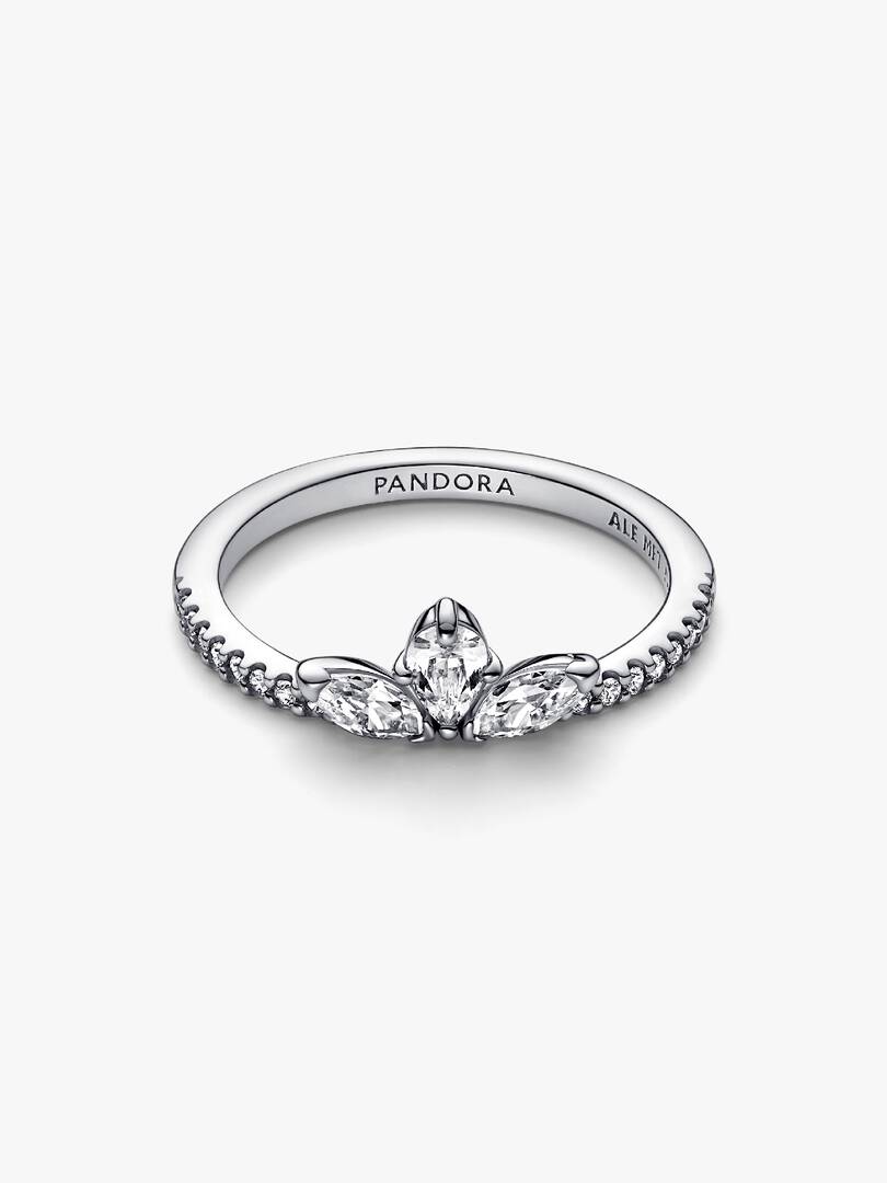 Sparkling Herbarium Cluster Ring Sterling silver
