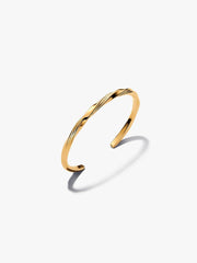 Twisted Open Bangle 14k gold plating
