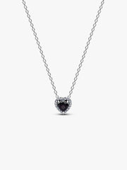 Elevated Heart Collier Necklace Sterling silver