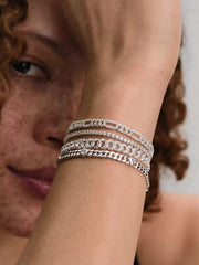 Sparkling Tennis Bracelet Sterling silver