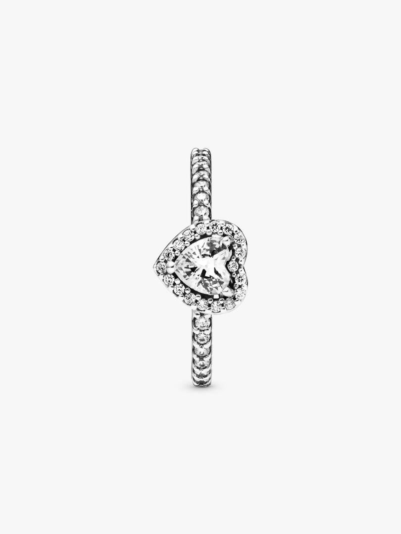 Elevated Heart Ring Sterling silver