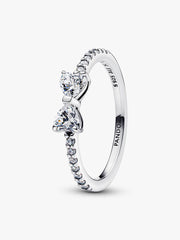 Sparkling Bow Ring Sterling silver