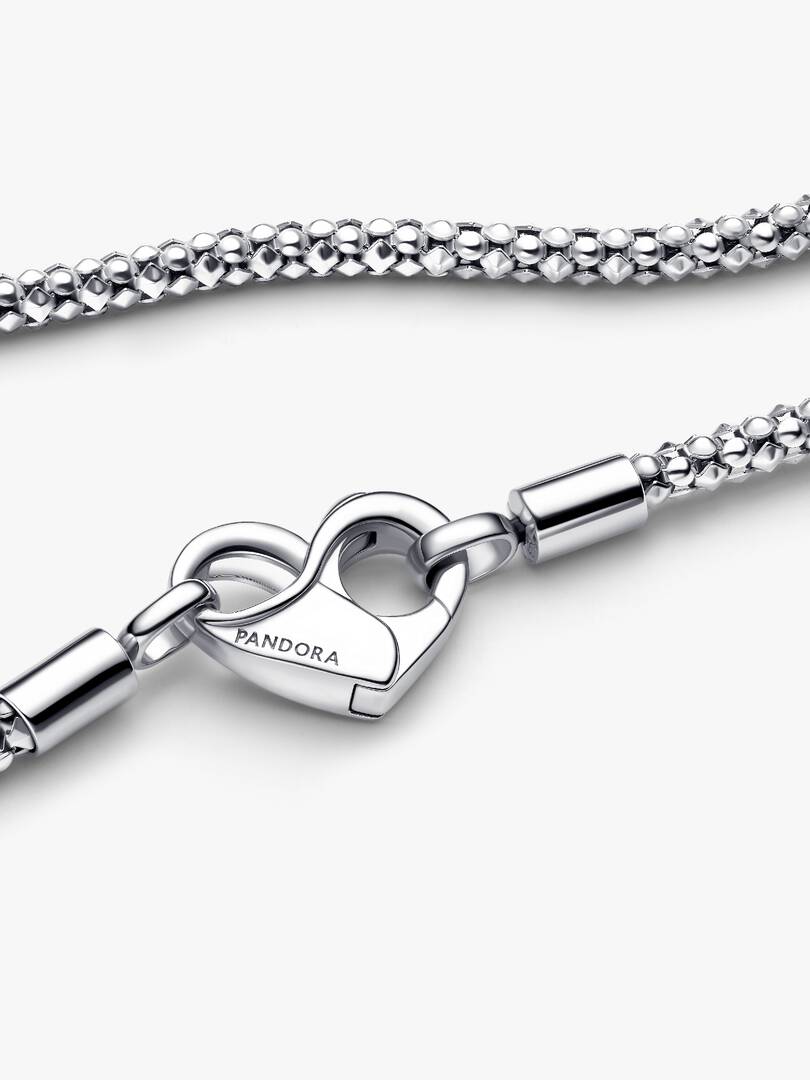 Pandora Moments Studded Chain Necklace Sterling silver