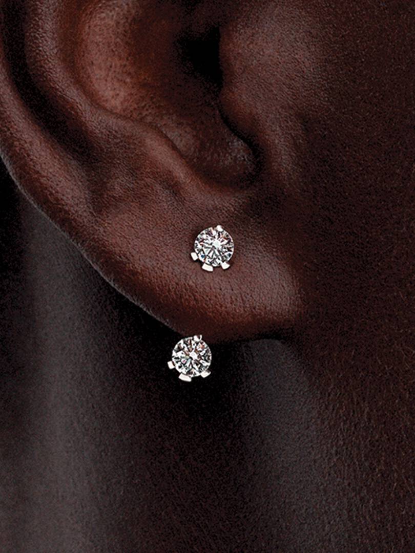 FINAL SALE - Pandora Nova Sterling Silver Lab-grown Diamond Stud Drop Jacket Earrings 1.00 ct TW, Sterling silver