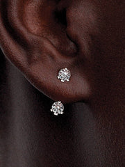 FINAL SALE - Pandora Nova Sterling Silver Lab-grown Diamond Stud Drop Jacket Earrings 1.00 ct TW, Sterling silver