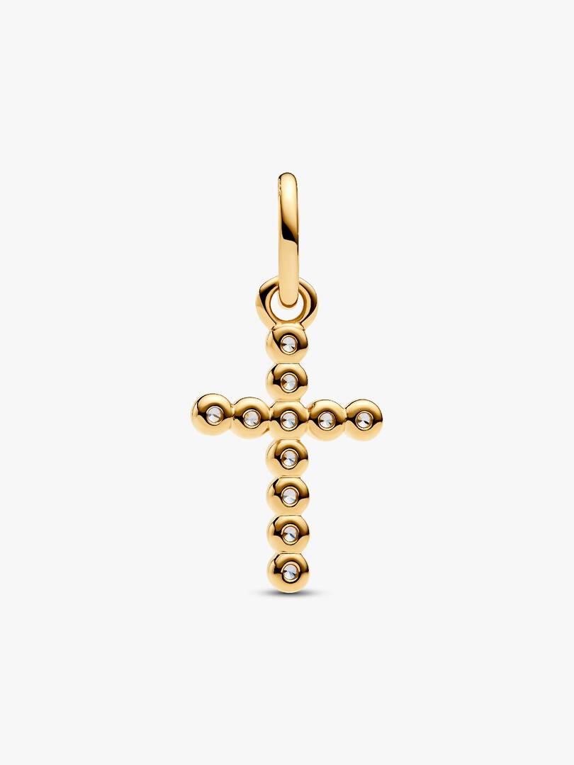 Cross Dangle Charm 14k gold plating