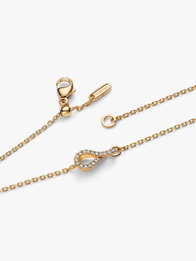 Pandora Infinite Lab-grown Diamond Pavé Bracelet 0.10 ct TW, 14k gold