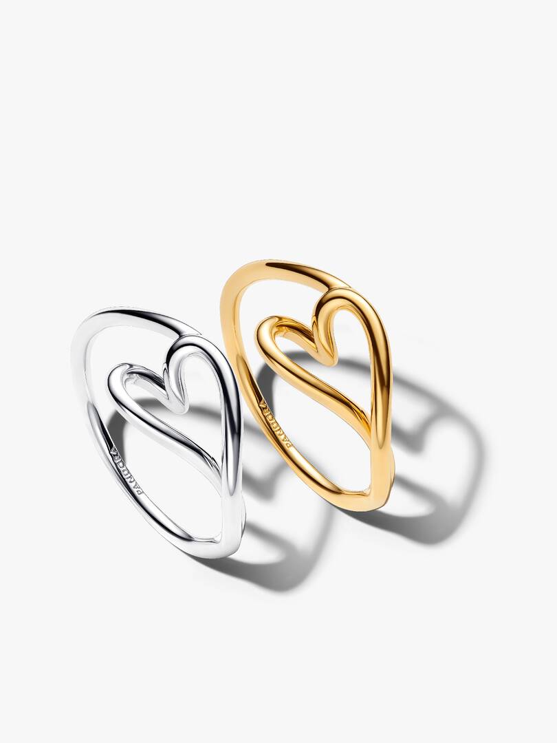 Essence Delicate Heart Friendship Ring Set 2 Quantity