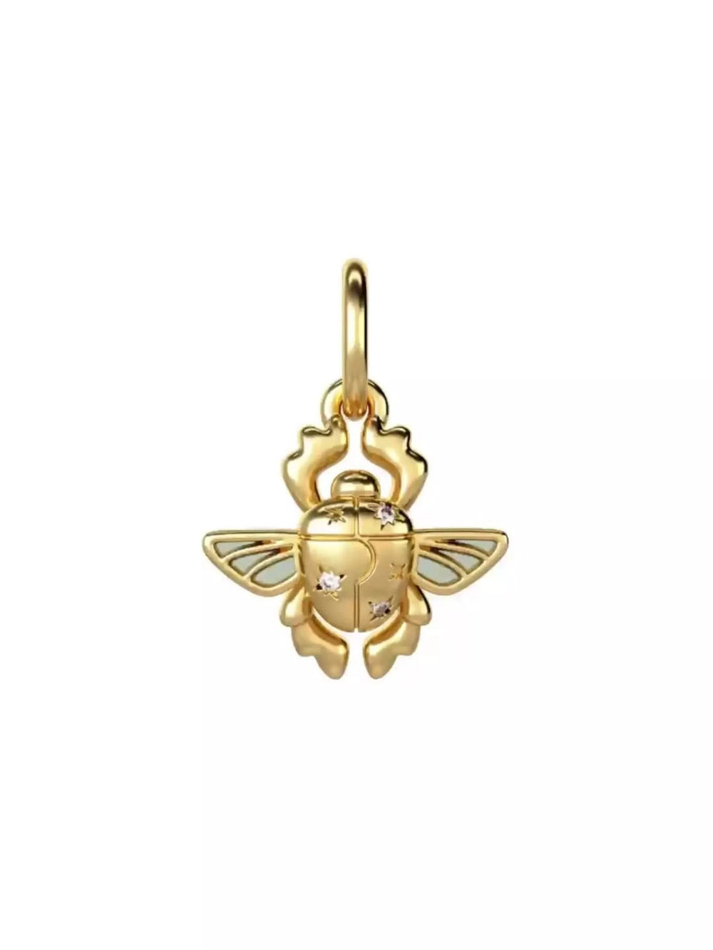 Disney Aladdin Scarab Beetle Dangle Charm 14k gold plating