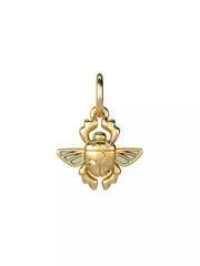 Disney Aladdin Scarab Beetle Dangle Charm 14k gold plating