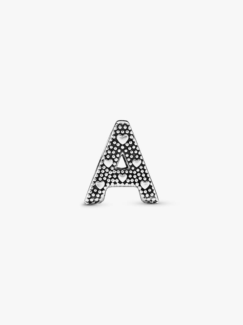 Letter A Alphabet Charm Sterling silver