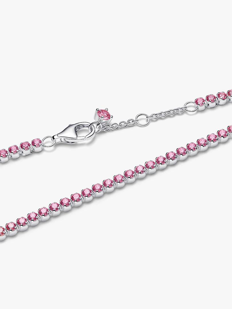 Pink Small Tennis Bracelet Sterling silver