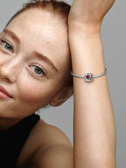 July True Red Eternity Circle Charm Sterling silver