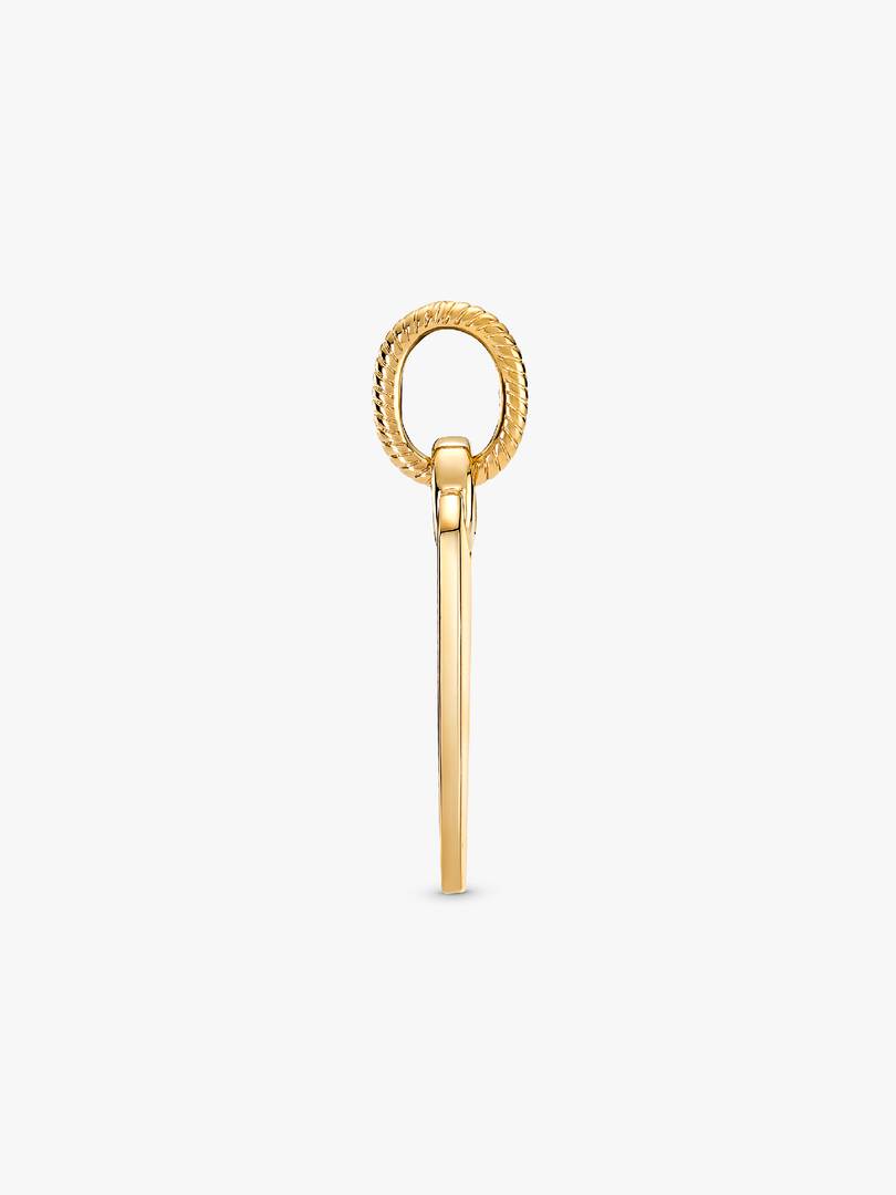 Engravable Rectangle Tag Pendant 14k gold plating