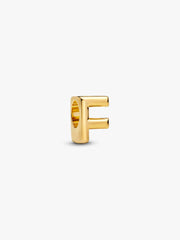 Letter F Alphabet Charm 14k gold plating