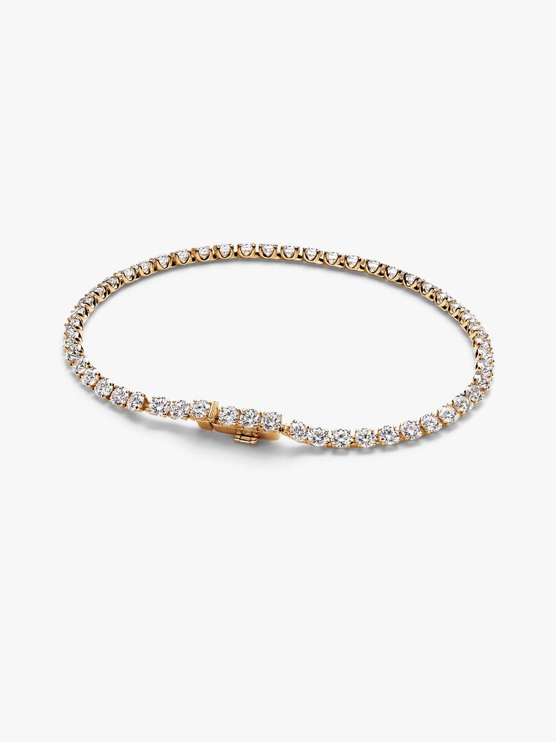 Pandora Era 14k Gold Lab-grown Diamond Tennis Bracelet 4.60 ct TW, 14k gold