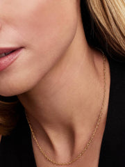 Pandora Era Linked Hearts Chain Necklace 14k gold