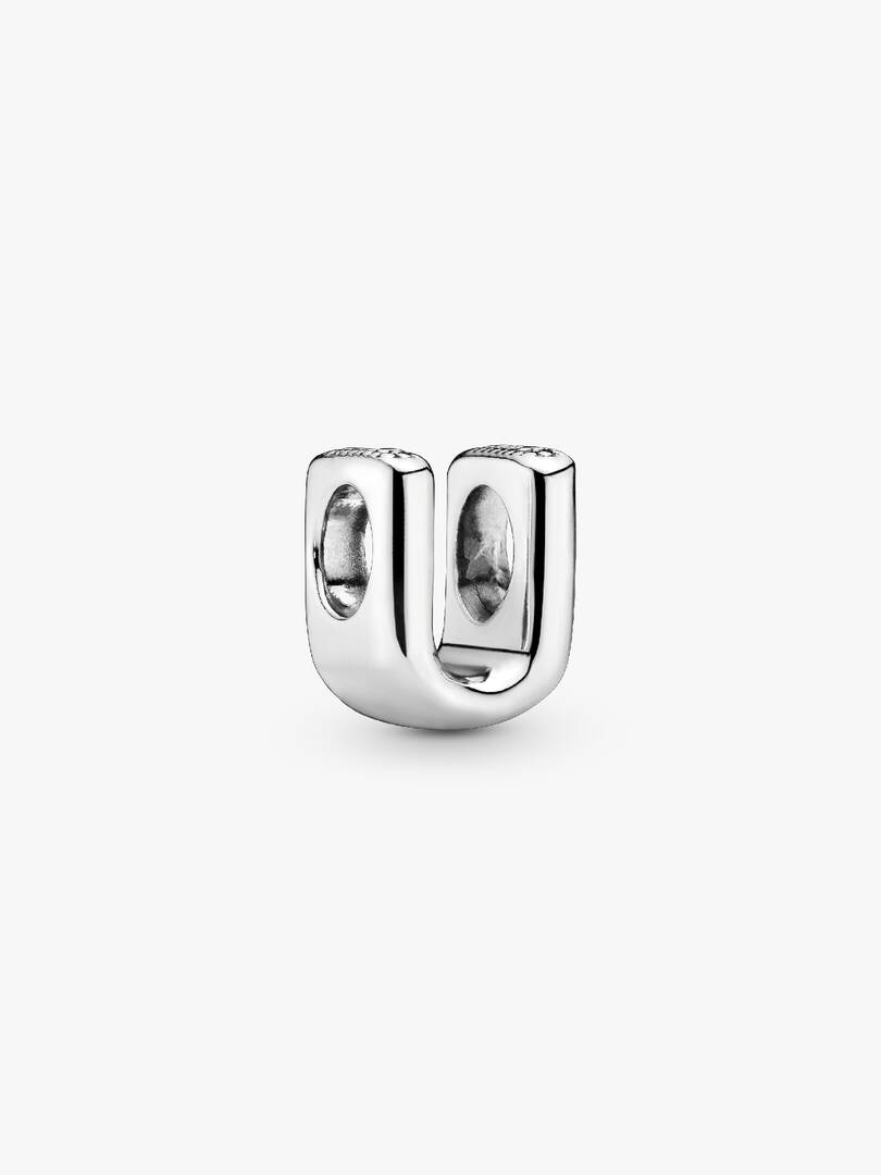Letter U Alphabet Charm Sterling silver