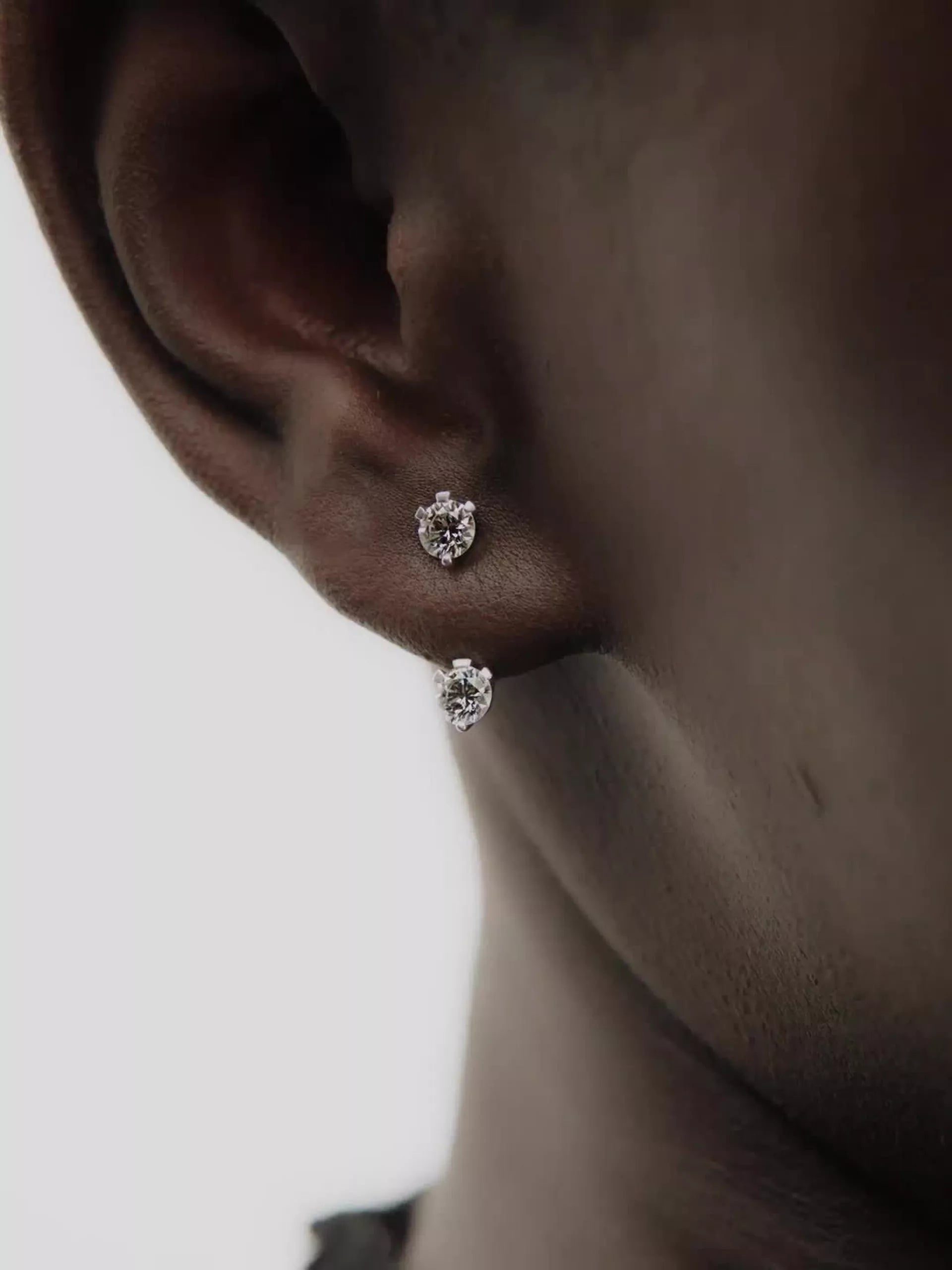 FINAL SALE - Pandora Nova Sterling Silver Lab-grown Diamond Stud Drop Jacket Earrings 1.00 ct TW, Sterling silver