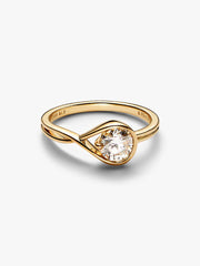 FINAL SALE - Pandora Infinite 14k Gold Lab-grown Diamond Ring 0.75 ct TW, 14k gold