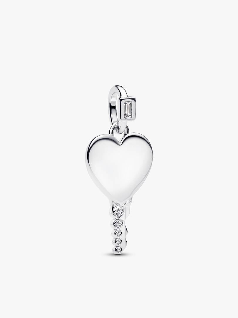 Engravable Heart Key Pendant Necklace 2 Quantity