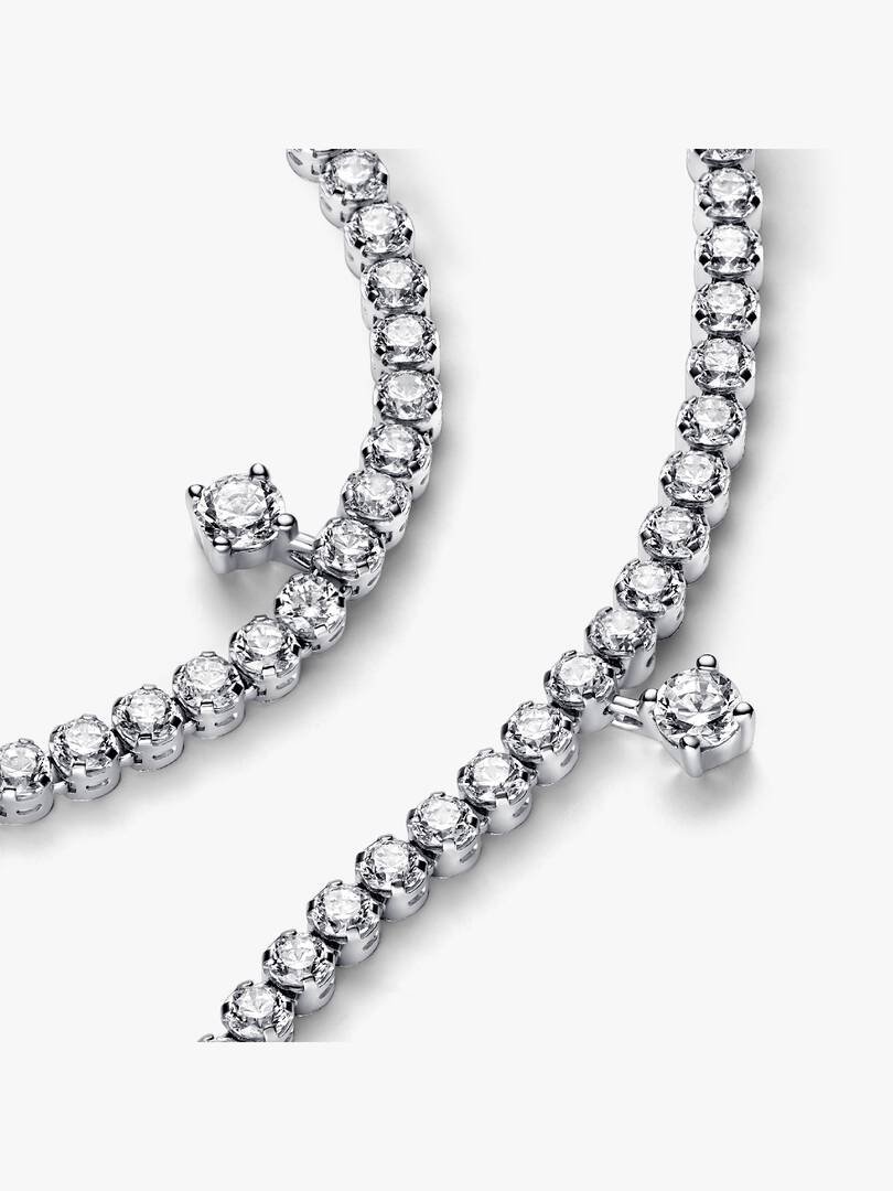 FINAL SALE - Sparkling Drops Tennis Bracelet Sterling silver