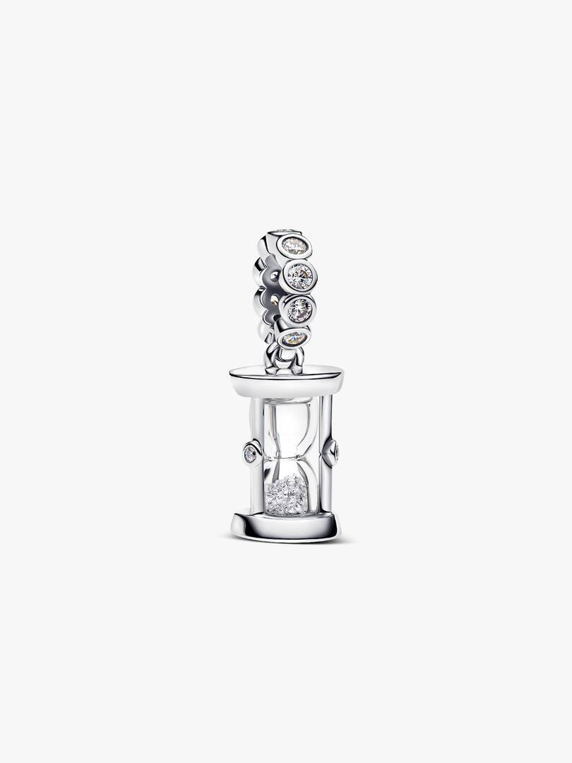 Hourglass Dangle Charm Sterling silver
